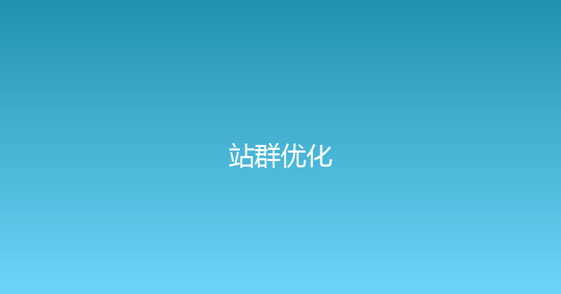 站群优化 封面图
